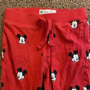 Mickey Mouse, Disney baby GAP cotton red pants size 2 years toddler unisex